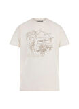 Guess Bisiklet Yaka Desenli Beyaz Erkek T-Shirt M5GI39KBW41G018 SS BSC WEST COAST