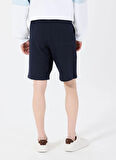 Lacivert Erkek Loose Fit Desenli Sweat Şort M5GD10KCN01G7V2 CLOVIS SHORTS