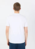 Guess Bisiklet Yaka Desenli Beyaz Erkek T-Shirt M5GI19J1314G011 SS CN GUESS BOX ST