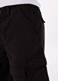 Guess Regular Fit Siyah Erkek Şort M5GD53WGCVAJBLK GO TWILL CARGO SHT