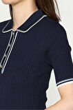 Kadın Thalia Polo Yaka T-Shirt - Lacivert | S