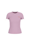 Kadın SS Cn Mini Triangle T-Shirt - Pembe | L