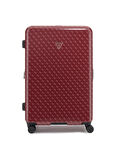 Guess Kahve Çekçekli Sert Valiz JESCO 8-WHEEL 22 IN - 99880