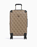 Guess Berta 22 In 8-Wheeler Monogram Desenli Orta Boy Valiz