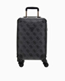 Guess Berta 18 In 8-Wheeler Monogram Desenli Kabin Boy Valiz