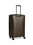 Guess Kahve Çekçekli Sert Valiz TRAVEL - 29880