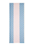 Guess Kadın Mavi Mürdüm Viskon Logolu Şal 65x180