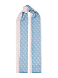 Guess Kadın Mavi Mürdüm Viskon Logolu Şal 65x180