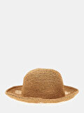 Guess Kadın Camel Logolu Naylon Kova Şapka