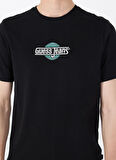 Guess Jeans Bisiklet Yaka Desenli Siyah Erkek T-Shirt M5GI23K8HM0JBLK GJ SS CN SLIM SUNS