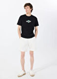 Guess Jeans Bisiklet Yaka Desenli Siyah Erkek T-Shirt M5GI23K8HM0JBLK GJ SS CN SLIM SUNS