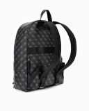 Guess Milano Compact Monogram Desenli Sırt Çantası