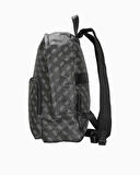 Guess Milano Compact Monogram Desenli Sırt Çantası