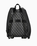 Guess Milano Compact Monogram Desenli Sırt Çantası