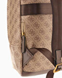 Guess Milano Compact Monogram Desenli Sırt Çantası | STD