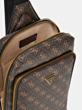 Guess Milano Erkek Kahverengi Çapraz Askılı Çanta HMMILOP5226-BNH
