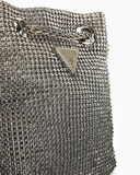 Guess Zalina Pouch Gümüş Taş Detaylı Omuz Çantası