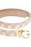 Guess Kadın Bej Erica Çift Taraflı Kemer 30 mm