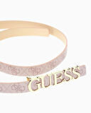 Guess Eco Erico Monogram Baskılı Kemer