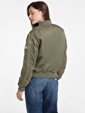 Guess Gj Bomber Kadın Haki Bomber Ceket W5RL81WHAA2-G8EV