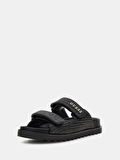 Guess Kadın Fadeliza Siyah Çift Bantlı Sandalet