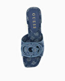 Guess Tarishae Denim Logolu Terlik