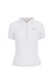 Kadın GJ SS Slim Polo Yaka T-Shirt - Beyaz | S