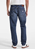 Guess Jeans Normal Bel Slim Fit Lacivert Erkek Denim Pantolon M5YA1CD5MK1-GDAR Guess Jeans Erkek