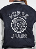 Guess Jeans Kadın Lacivert Bomber Ceket W5YL15WHAA2-A71W