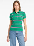 Guess Jeans Kadın Çok Renkli Slim Fit Polo T-Shirt W5YP40KCYR1-S83J
