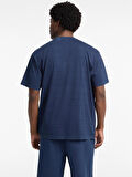 Guess Jeans Erkek Lacivert Oversize Fit T-Shirt M5YI11KCTG1-BL1N