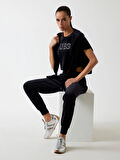 Guess Couture Kadın Siyah Aktif Regular Fit Eşofman Altı V3BB27K0232-JBLK