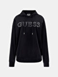 Guess Yapay Elmas Taşlı Logolu Kadın Sweatshirt V4RQ25K0232