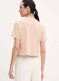 Guess Yuvarlak Yaka Baskılı Kahve Kadın T-Shirt V2YI06K8HM0-G1G2