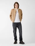Guess GJ Suni Süet Bomber Erkek Bej Ceket M6RL0JWJ842-G1FE