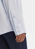 Guess Comfort Fit Klasik Gömlek Yaka Düz Mavi Kadın Gömlek W6RH57WAF10-G7S1