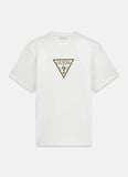 Guess Yuvarlak Yaka Düz Beyaz Erkek T-Shirt M6RI23K8FQ4-G011 Beyaz T-Shirt