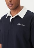 Guess Jeans Lacivert Erkek Polo T-Shirt M6GP13KCYM1-A71W Laci Polo T-Shirt