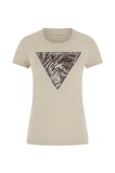 Guess W6GI19K3042K3042 Ss Cn Zebra Triangle Kadın Tişört
