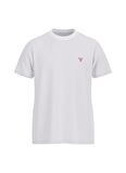 Guess Bisiklet Yaka Desenli Beyaz Erkek T-Shirt F3GI00K8HM0-G011