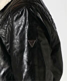 Guess Quilting Erkek Siyah Ceket M5BL2NW0390-JBLK