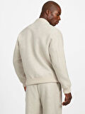 Guess Bomb Erkek Krem Yün Karışımlı Scuba Sweatshirt M5BQ22K7640-LOH