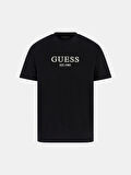 Guess Embroidery Erkek Siyah Regular Fit T-Shirt M5BI09K8FQ4-JBLK