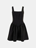 Guess Kadın Siyah Fit and  flare kısa elbise
