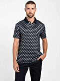 Guess Jacquard Erkek Antrasit Regular Fit Polo T-Shirt M5BP09K0911-FBDU
