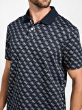 Guess Jacquard Erkek Antrasit Regular Fit Polo T-Shirt M5BP09K0911-FBDU