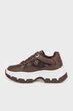 Guess Berrett2 4G Logolu Kalın Taban Sneaker Ayakkabı FLFBRTPEL12 Bayan AYAKKABI FLFBRT PEL12 BROWN KAHVE-KREM