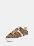 Guess Britz Kadın Bej Sneaker FLFBTZFAL12-BEIGE