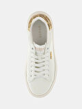 Guess Elbina10 Kadın Beyaz Altın Deri Sneaker FLFE10ELE12-WHIGO