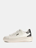 Guess Elbina10 Kadın Beyaz/Gümüş Deri Sneaker FLFE10ELE12-WHISI